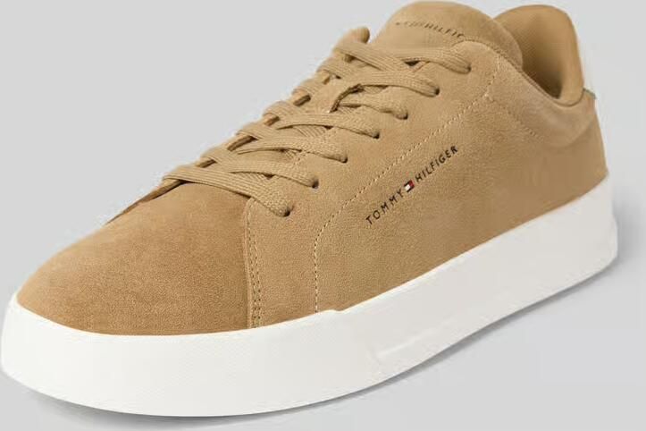 Tommy Hilfiger Low Top sneaker van suède model 'COURT CORE' - Foto 9