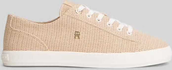 Tommy Hilfiger low top sneakers in gebreide look met logo-applicatie - Foto 2