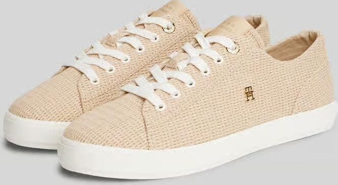 Tommy Hilfiger low top sneakers in gebreide look met logo-applicatie - Foto 8