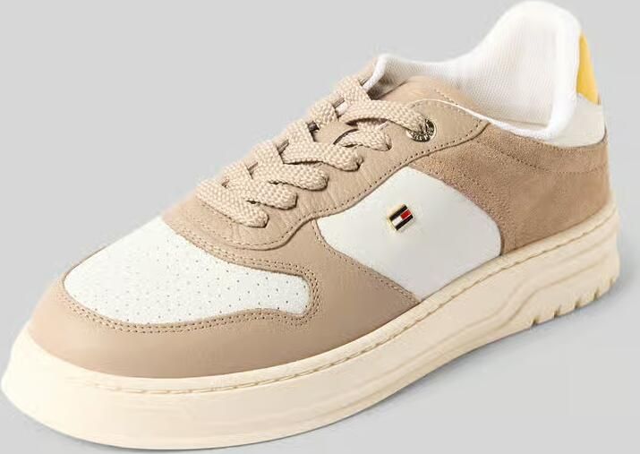 Tommy Hilfiger Low-top sneakers met echt leer Met leer