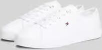 Tommy Hilfiger Low top sneakers van canvas met logo-applicatie