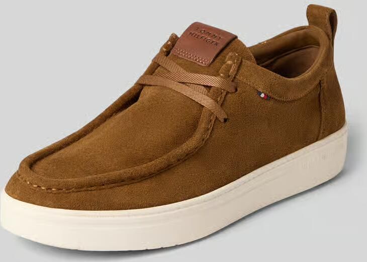 Tommy Hilfiger Sneakers van echt leer met labelpatch - Foto 4