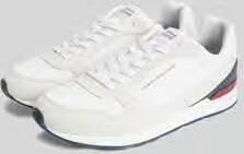 Tommy Hilfiger sneakers van echt leer met labelprintdetails - Foto 6