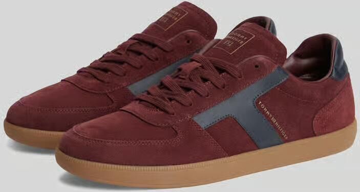 Tommy Hilfiger Sneakers van echt leer met logo-opschrift