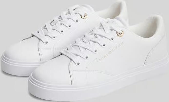 Tommy Hilfiger Sneakers van echt leer met logodetail - Foto 10