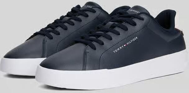 Tommy Hilfiger Sneakers TH COURT LTH DETAIL ESS vrijetijdsschoen lage schoen veterschoen met zijlijk logo-opdruk - Foto 10