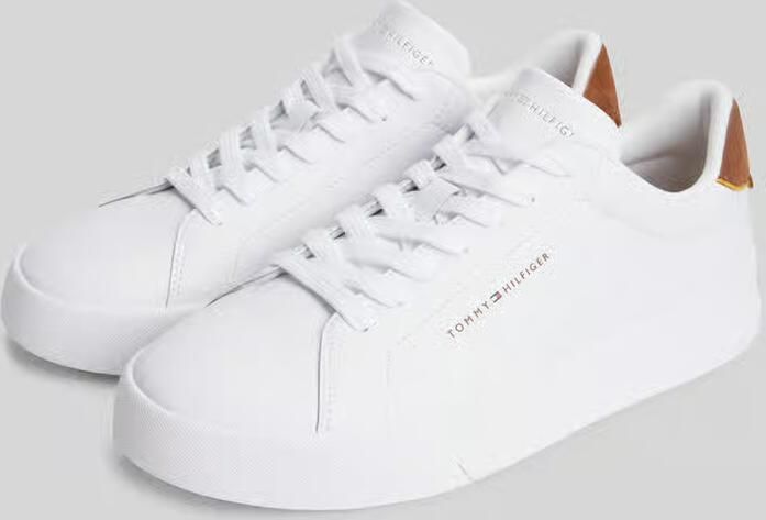 TOMMY HILFIGER Sneakers laag 'Logo Court With' cognac wit - Foto 7