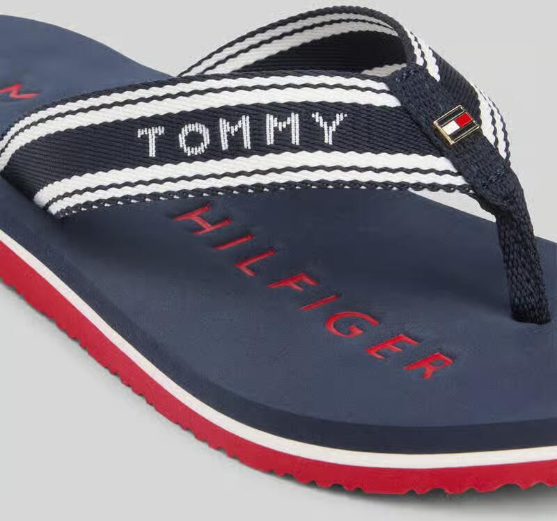 Tommy Hilfiger Teenslippers met merkdetails - Foto 5