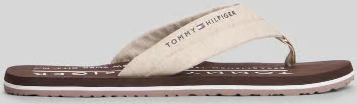 Tommy Hilfiger Teenslippers van linnen - Foto 2