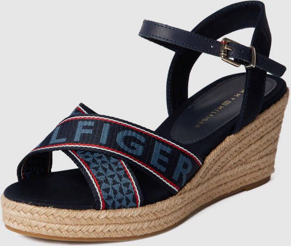 Tommy Hilfiger Wedges met merkopschrift