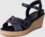 Tommy Hilfiger Sleehaksandaaltjes TOMMY WEBBING LOW WEDGE SANDAL met opvallende logo - Thumbnail 6