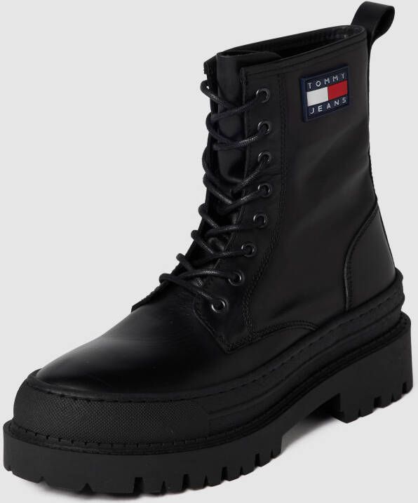 TOMMY JEANS Hoge veterschoenen ACE UP BOOT met opgestikte flag - Foto 5