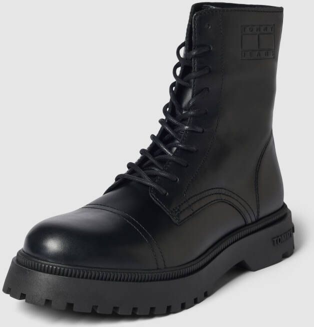 Tommy Jeans Veterboots met label in reliëf