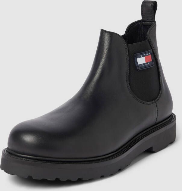 Tommy Jeans Chelsea boots met labeldetail model 'NAPA LEATHER' - Foto 5