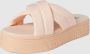 Tommy Hilfiger Tommy Jeans Flatform Sandal Open Teen beige - Thumbnail 4