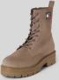 Tommy Jeans Beige Veterschoenen enkellaarsjes Beige Dames - Thumbnail 2