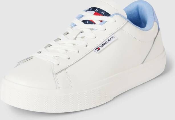 Tommy Jeans Leren sneakers met labeldetail