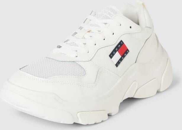 Tommy Jeans Leren sneakers met labelpatch