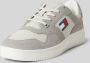 Tommy Hilfiger Sportieve Grijze Vetersneakers met Contrastdetails en Logoprint Gray Heren - Thumbnail 2