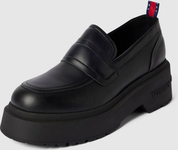 Tommy Jeans Pennyloafers van leer met labeldetail model 'AVA' - Foto 4