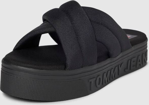 Tommy Jeans Sandalen met label opschrift model 'LETTERING'