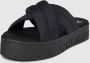 Tommy Hilfiger Urban Flatform Sandalen met Opvallende Lettering Black Dames - Thumbnail 3