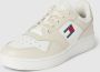Tommy Jeans Retro Leren Sneakers Essential Model Multicolor Heren - Thumbnail 3