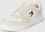 Tommy Jeans Retro Leren Sneakers Essential Model Multicolor Heren - Thumbnail 2