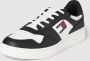 Tommy Hilfiger TJW Retro Basket Essential Sneakers Zwart Ecru - Thumbnail 4