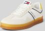 TOMMY JEANS Plateausneakers TJM LEATHER RETRO CUPSOLE vrijetijdsschoen lage schoen veterschoen met contrasterende details - Thumbnail 5