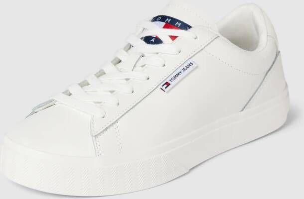TOMMY JEANS Plateausneakers TJW CUPSOLE SNEAKER ESS met logo-patch op de tong vrijetijdsschoen lage schoen veterschoen - Foto 12