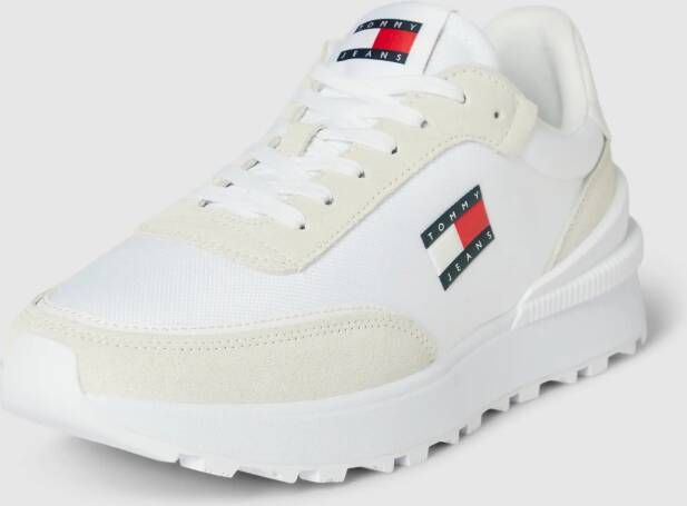 Tommy Jeans Sneakers van leer met labeldetails model 'TECH RUNNER'