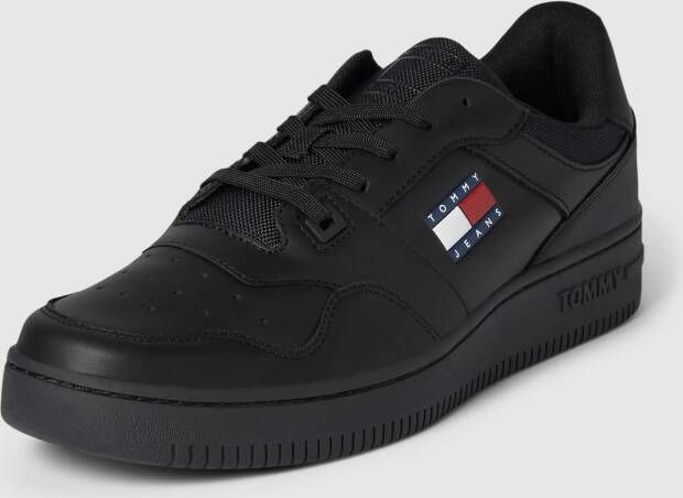 Tommy Hilfiger Retro Basket leren heren sneakers Zwart Echt leer Uitneembare zool - Foto 12