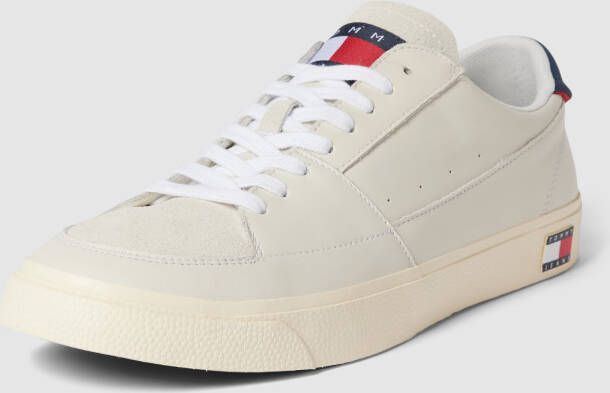 Tommy Jeans Sneakers van leermix met labeldetail model 'VULCANCIZE'