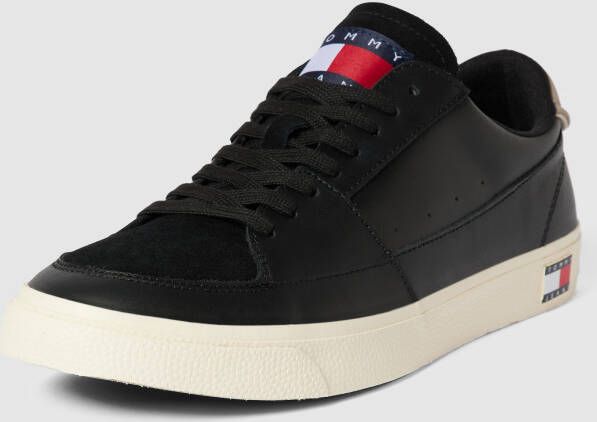 Tommy Jeans Sneakers van leermix met labeldetail model 'VULCANCIZE'