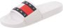 Tommy Hilfiger Badslippers in wit voor Dames Tommy Jeans Flag Pool Slide - Thumbnail 4