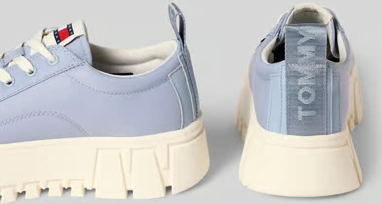 Tommy Jeans Low Top sneaker van echt leer model 'FLATFORM CHUNKY SNEAK' - Foto 2