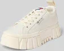 Tommy Jeans Low Top sneaker van echt leer model 'FLATFORM CHUNKY SNEAK'