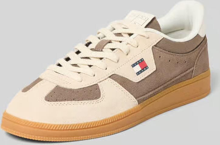 Tommy Jeans Low-top sneaker van suèdemix 'THE GREENWICH EDGE SUEDE'
