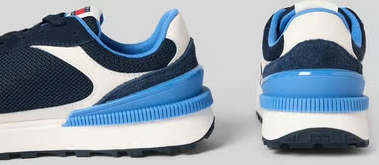 Tommy Jeans low top sneakers met echt leer-garnering model 'TECHNICAL RUNNER ESS' - Foto 2