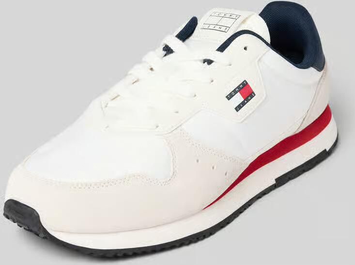 Tommy Jeans Sneakers laag donkerblauw wit wolwit - Foto 7
