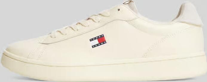 Tommy Jeans sneakers van echt leer met logoprint - Foto 3