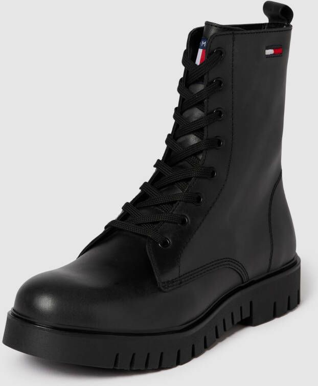 Tommy Jeans Veterboots met labelstitching