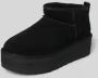 UGG Vachtlaarzen Dames W Classic Ultra Mini Platform Maat: 43 Materiaal: Suède Kleur: Zwart - Thumbnail 4