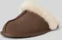 UGG Pantoffels Dames Sloffen Instappers Suède Harde zool Dichte hiel scufette II Bruin - Thumbnail 3