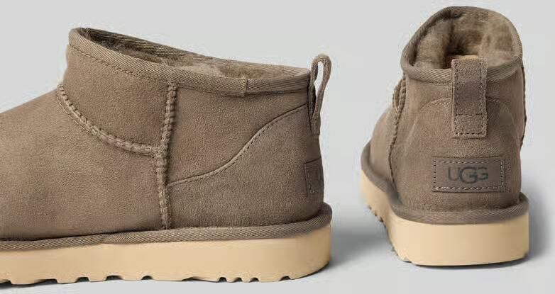 Ugg Boots van leer met labelpatch model 'CLASSIC ULTRA MINI' - Foto 2