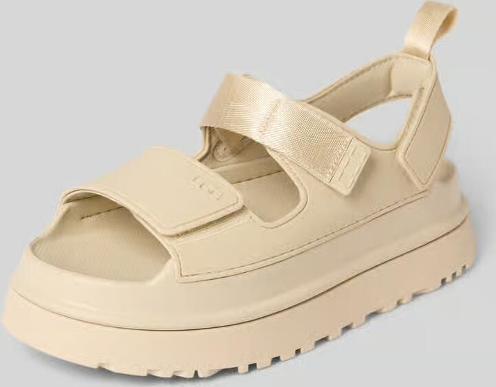 Ugg Sandaaltjes met plateauzool model 'GOLDENGLOW'