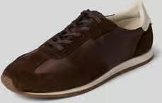 Vagabond low top sneakers van mix van rundleer en textiel model 'YASMIN'