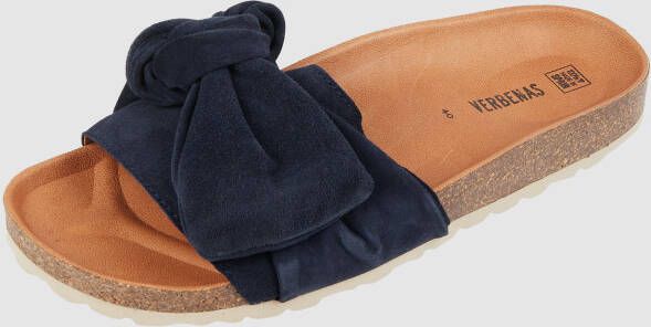 Verbenas Slippers van suède model 'Roxy'