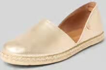 Verbenas Espadrille in metallic look model 'CARMEN'